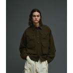 ミリタリージャケット モッズコート Multi pocket military shirt jacket/マルチポケットミリタリーシャツジャケット