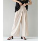 パンツ ワイドシルエット ラップパンツ レディース