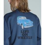 ショッピングschott トレーナー スウェット Schott/ショット/LIFE ON WHEELS CREW SWEAT/ライフオンホイール クルースウェット メンズ レデ