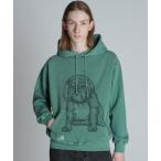 ショッピングschott パーカー Schott/ショット/PRINT BULL HOODED SWEAT/プリントブルドッグ パーカー メンズ レディース