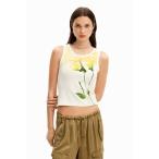 tシャツ FLORETAイエローブロッサム タンクトップ レディース