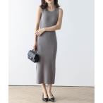 ワンピース リブニットワンピース