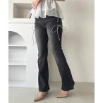 ジーンズ デニム デニムパンツ サイドリボンレースアップデニム「ZOZOTOWN限定アイテム」 レディース