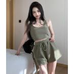  выставить [Mayree] безрукавка шорты выставить женский 