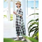 ワンピース サニークラウズ チョコミントなチェックワンピース「レディース」