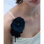 ブローチ 「IRIS47」 black peony corsage/ ブラックピオニー コサージュ レディース