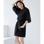 パンツ レーヨンスラブシャーリングハーフパンツ レディース