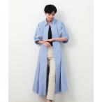 ワンピース ドルマンスリーブシャツワンピース「洗濯機洗い可」