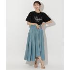 スカート シャイニーティアードスカート