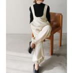 サロペット オーバーオール ディープUネックサロペット レディース