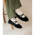 バレエシューズ パンプス Alberola × FREAK'S STORE/アルベローラ 別注 リボン付きフラットシューズ/バレエシューズ