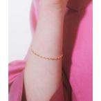 ブレスレット 「les bonbon」sally chain bracelet YG　サリーチェーン　ブレスレット　イエローゴールド レディース