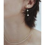 ピアス 「les bonbon」swing pearl pierce M(single) / スィング パール ピアス レディース