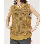 ニット セーター メッシュサマーニットノースリプルオーバー/シアートップス/ベスト レディース