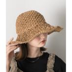 帽子 ハット つば広 ストローハット レディース