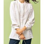 チュニック ケミカルレース上品シャツチュニック