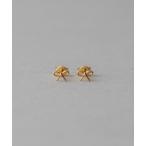 ピアス K18YG リボン ピアス レディース