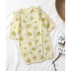 ベビー服 ロンパース 花束＆リボン柄2wayオール