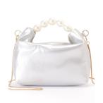  клатч вечерняя сумочка большой жемчуг compact 2WAY под кожу сумка на плечо женский 