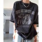 tシャツ 5types ヴィンテージ風ブラックTシャツ レディース メンズ