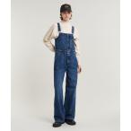 サロペット オーバーオール STRAIGHT LEG ZIP DUNGAREE/ストレートデニムオーバーオール レディース