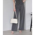 パンツ ドットワイドパンツ レディース