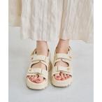 ショッピング厚底 サンダル サンダル キルティングダブルベルト厚底サンダル 41248 レディース
