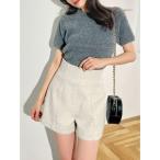 パンツ ハイウエストショートパンツ レディース