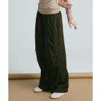ショッピングワイドパンツ パンツ ダブルウエストワイドパンツ レディース