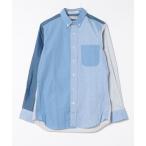 シャツ INDIVIDUALIZED SHIRTS×AND SQUARE 切替シャツ メンズ