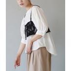 ブラウス シャツ ボリュームスリーブ ラウンドヘムブラウス レディース