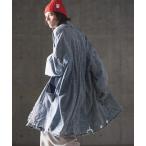 デニムジャケット gジャン mj10072- Used processing denim gown-ish coat デニムコート メンズ