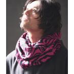 ネックウォーマー スヌード mko12124- Zebra jacquard snood ニットスヌード メンズ レディース