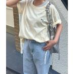 tシャツ 「Delfy」リボンTシャツ レディース