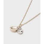 ネックレス 「レイヤード素材」デザイントップミドルネックレス レディース