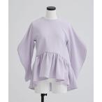 tシャツ 「Tsuru by Mariko Oikawa/ツルバイマリコオイカワ」Kirill/ペプラムスウェットトップス レディース