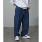 ジーンズ 「FUBU/フブ」Denim Pants/シグネチャーステッチ ワイドデニムパンツ メンズ レディース