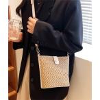 ショルダーバッグ バッグ 5色展開 ストローかご　ショルダーバッグ レディース