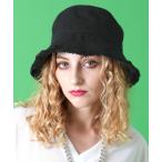 帽子 ハット an meets zakka ダメージフリンジブラックデニムハット / メンズ レディース ユニセックス クラッシュ バケット バケハ