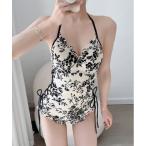  купальный костюм купальный костюм топ на бретелях One-piece оборка botanikaru женский 