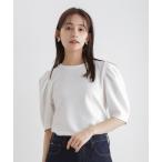 tシャツ ショルダーギャザーデザイントップス レディース