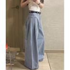 ジーンズ デニム デニムパンツ サイドフレアデニムパンツ レディース