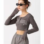 tシャツ 「2024FW」リブロゴコンパクトTシャツ レディース