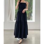 ワンピース ティアードフレアキャミソールワンピース