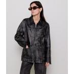 レザージャケット ライダース Leather Single Soutien Colored Jacket/レザーシングルステンカラージャケット「MAI