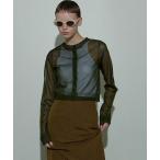 カーディガン Color Line Sheer Knit Cardigan/カラーラインシアーカーディガン「MAISON SPECIAL/メゾンスペシ