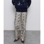 パンツ Vegan Leather Python Cut Off Pants/ヴィーガンレザーパイソンカットオフパンツ「MAISON SPECIAL/