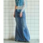 デニムスカート Cellulose Denim Maxi Skirt/セルロースデニムマキシスカート「MAISON SPECIAL/メゾンスペシャル」