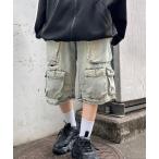 ショッピングハーフパンツ レディース ジーンズ デニム デニムパンツ マルチカーゴデニムハーフパンツ レディース メンズ