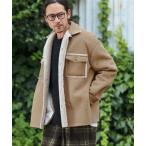 ブルゾン アウター mj10090-フェイクスウェード裏エコファーブルゾン メンズ